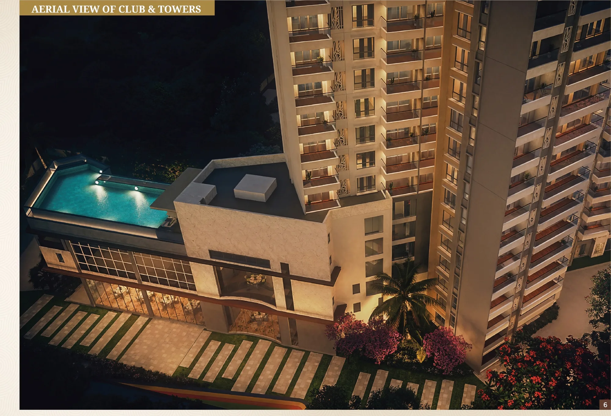 Eaton Park at The Prestige City, Sarjapur — aerial view of the club and towers